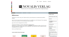 Desktop Screenshot of novalisverlag.de